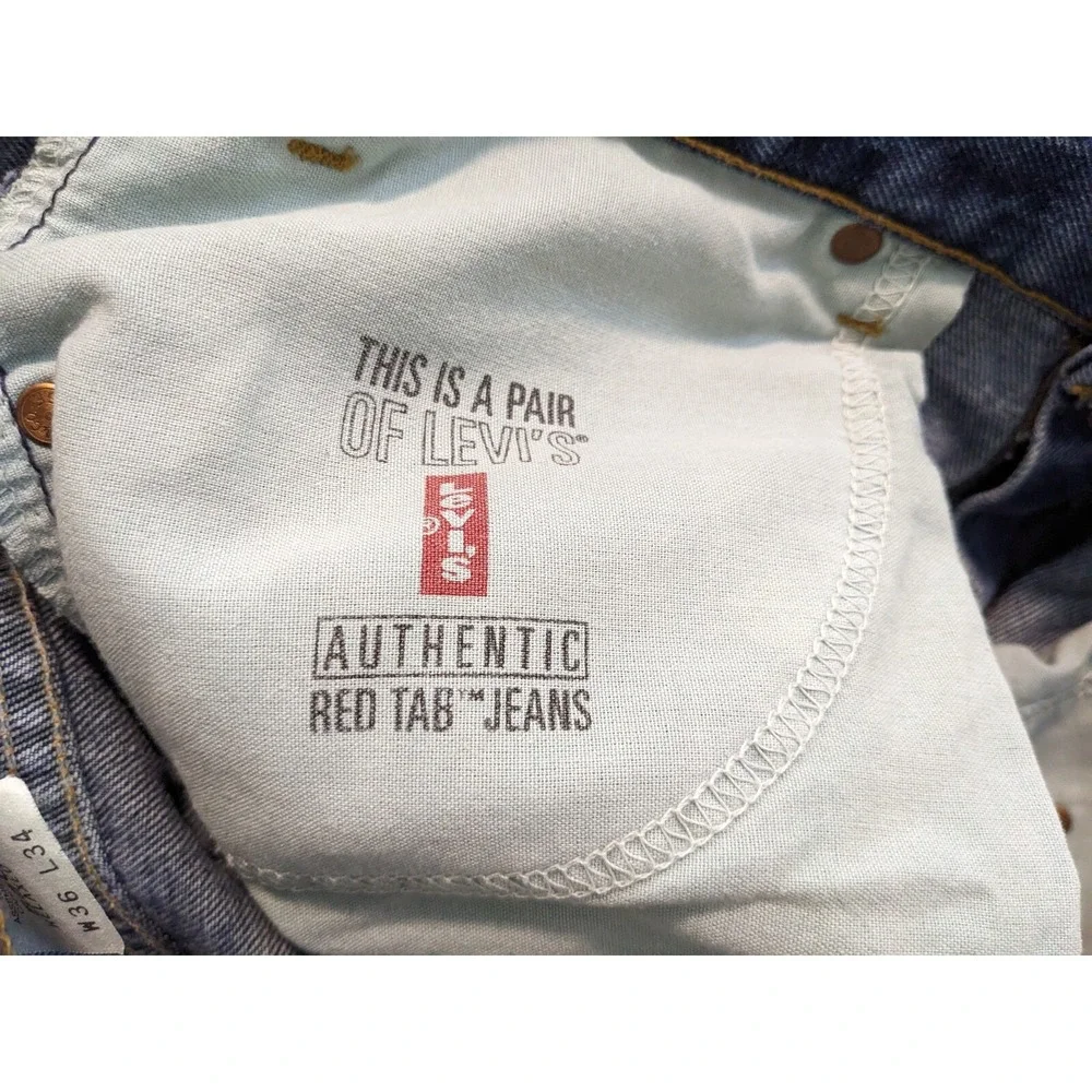 Vintage Levis 550 Mens 36x34‎ Relaxed Fit Made In Mexico Blue Y2K